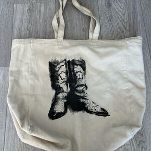 D&G Cream Canvas Tote Bag